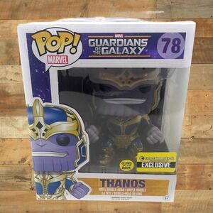 Funko Pop Thanos 6" Marvel Guardians of the Galaxy 78 Purple Glow in the Dark EE